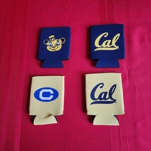 CAL Bears!! Set Of 4 Koozies NWOT